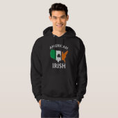 Shamrock American Flag St Patrick's Day Irish Prid Hoodie (Voorkant volledig)
