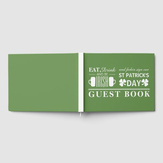 Shamrock and Beer Irish St Patrick's Day Gastenboek (Volledig)