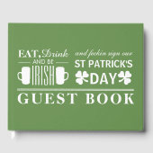 Shamrock and Beer Irish St Patrick's Day Gastenboek (Voorkant)