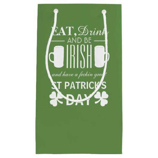 Shamrock and Beer Irish St Patrick's Day Klein Cadeauzakje