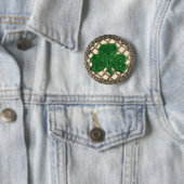 Shamrock and Celtic Knots Button beige (In situ)