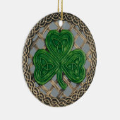 Shamrock and Celtic Knots Ornament Grey (Rechts)