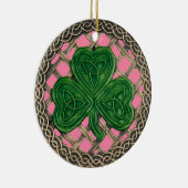 Shamrock and Celtic Knots Ornament Pink (Rechts)