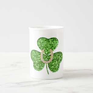 Shamrock and Hoefijzer Bone China Mok