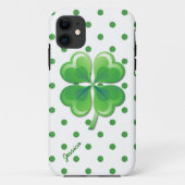 Shamrock and Polka Dots iPhone 5S Case (Achterkant)