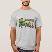 Shamrock and Roll St. Patrick's Day T-shirt (Voorkant)