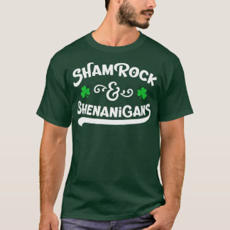 Shamrock and Shenanigans St Patricks Day for Men W T-shirt