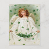 Shamrock Angel St Patrick's Day Kaart (Voorkant)