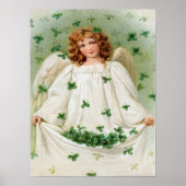  Shamrock Angel St Patrick's Day Kaart Poster (Voorkant)