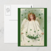 Shamrock Angel St. Patrick's Day Kaarten (Voorkant / Achterkant)