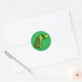 Shamrock Arabisch Ronde Sticker (Envelop)