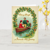 Shamrock Arch St Patricks Card Kaart (Gele Bloem)