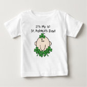 Shamrock Baby 1st St. Patrick's Day T-shirt (Voorkant)