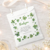 Shamrock | Baby Shower Bedankje Bedankzakje (Geknipt)