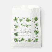 Shamrock | Baby Shower Bedankje Bedankzakje (Voorkant)
