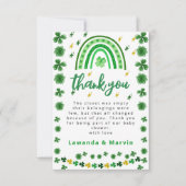 Shamrock | BABY SHOWER Bedankkaart (Voorkant)