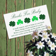 Shamrock Baby shower Books for Baby