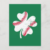 Shamrock Baseball St. Patrick's day Briefkaart (Voorkant)