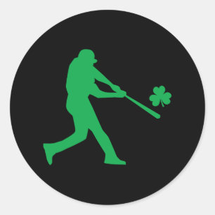 Shamrock Baseball St Patrick's Day T-shirt Cadeaus Ronde Sticker