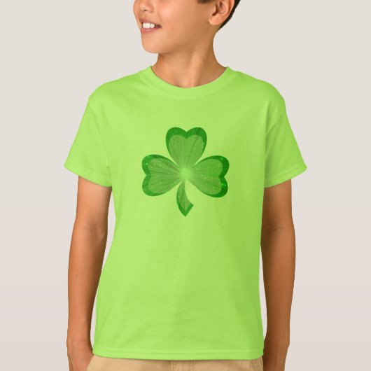 Shamrock basis t-shirt kinderen (Voorkant)