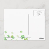 Shamrock bedankt briefkaart (Achterkant)