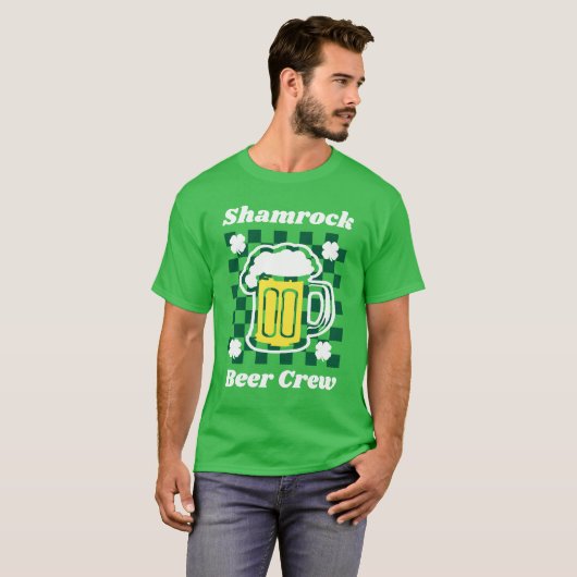 Shamrock Beer Crew T-shirt (Voorkant volledig)