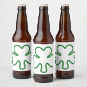 Shamrock Bier Etiket (Flessen)