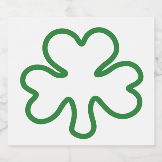 Shamrock Bier Etiket (Enkel label)