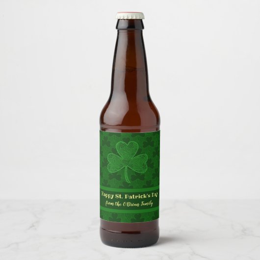 Shamrock Bier Etiket (Voorkant)