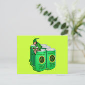 Shamrock bier sinds de Ieren Drink Briefkaart (Staand voorkant)
