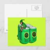 Shamrock bier sinds de Ieren Drink Briefkaart (Voorkant / Achterkant)