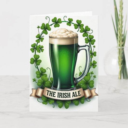 Shamrock Bierglas Patroona Kaart (Voorkant)