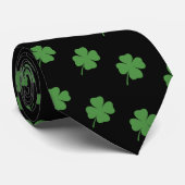 Shamrock Black Stropdas (Opgerold)