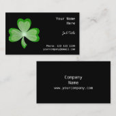 Shamrock Black visitekaartje side (Voorkant / Achterkant)