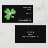 Shamrock Black visitekaartje side (Voorkant / Achterkant)