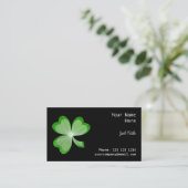 Shamrock Black visitekaartje side (Staand voorkant)