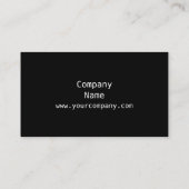 Shamrock Black visitekaartje side (Achterkant)