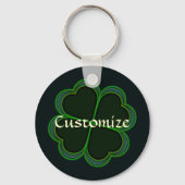 Shamrock Bleu Personalized Sleutelhanger (Voorkant)