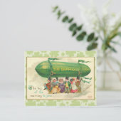 Shamrock Blimp Briefkaart (Staand voorkant)