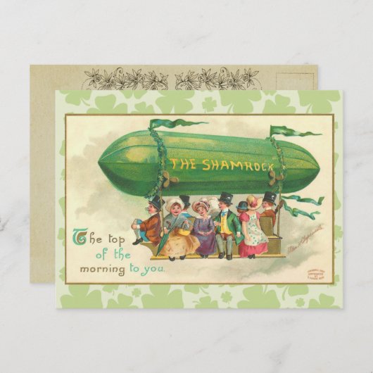  Shamrock Blimp Briefkaart (Voorkant / Achterkant)