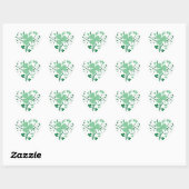 Shamrock bloesem hart sticker (Vel)