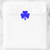 Shamrock Blue Het MUSEUM Zazzle Gifts Ronde Sticker (Tas)