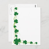 Shamrock Border Briefkaart (Voorkant / Achterkant)