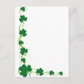 Shamrock Border Briefkaart (Voorkant)