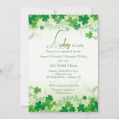Shamrock Borders Invitation Kaart (Voorkant)
