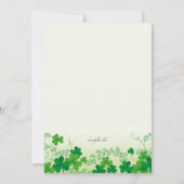Shamrock Borders Uitnodiging (Achterkant)