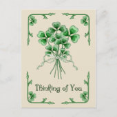 Shamrock Bouquet Briefkaart (Voorkant)