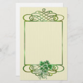 Shamrock Bouquet Briefpapier (Voorkant / Achterkant)
