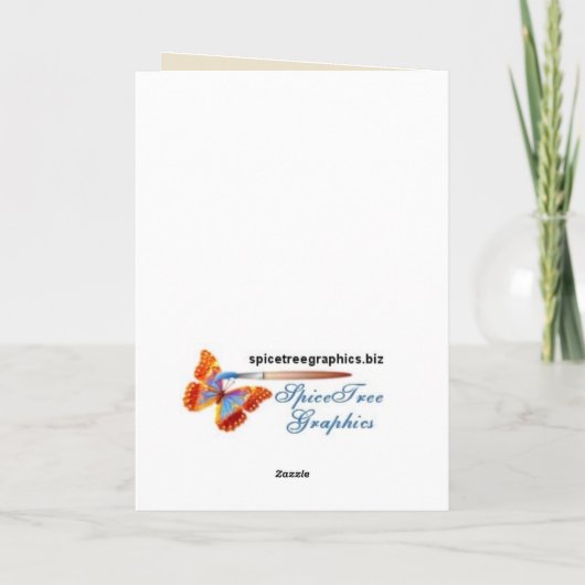 Shamrock Bouquet Kaart (Achterkant)