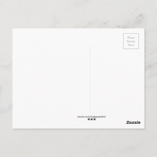 Shamrock Bouquet Neko Briefkaart (Achterkant)